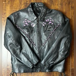 Unik leather apparels leather biker jacket
